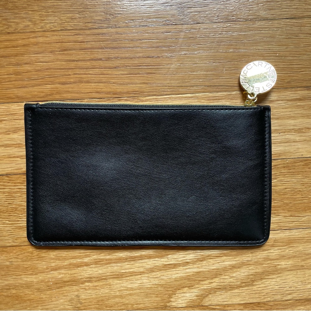 Stella McCartney Black Pouch with Gold Charm - Picture 2 of 3
